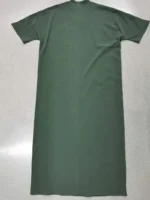 Men's Muslim Dresses Solid Long Sleeve V Neck With Pockets Kaftan Islamic Arabic Long Gown Thobe Robe For Men