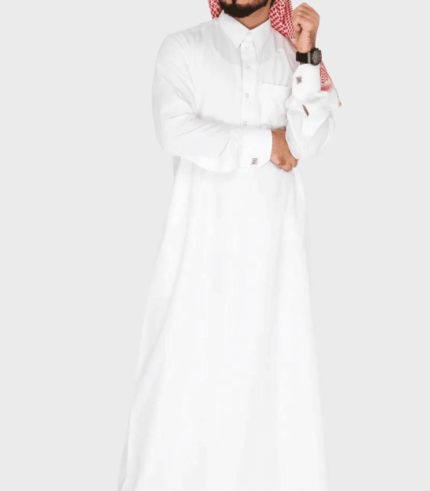 Mens White Qatari Thobe