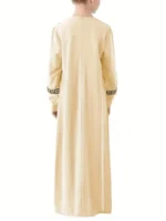 Robe For Kids Girls Long Sleeve Kaftan Maxi Prayer Clothes Dresses Abaya