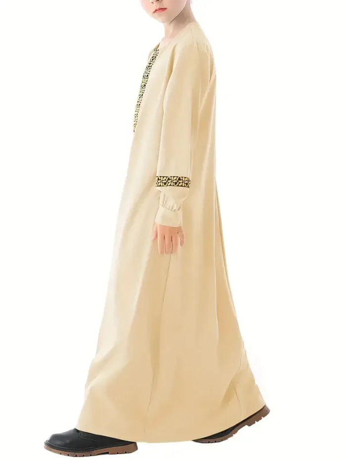 Robe For Kids Girls Long Sleeve Kaftan Maxi Prayer Clothes Dresses Abaya